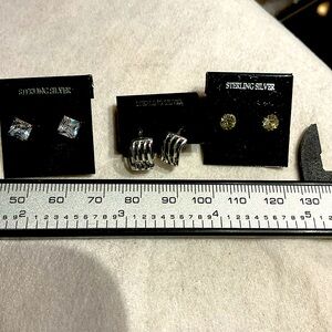 Sterling Silver Earring Set